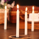 板谷山长蜡烛 家用照明蜡烛 日用应急普通烛光晚餐蜡烛 白色10个装