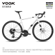 VOOKONE 【现货】公路自行车 单盘13速 碳纤维前叉 碟刹 轻量8.3kg 白色 S 推荐身高163-172cm