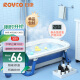 日康（rikang）婴儿洗澡盆新生儿大号可折叠感温浴盆  可配浴床浴网 X1032-1蓝色