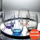 帕莎帕琦进口玻璃杯耐热开水杯子可爱彩色透明茶杯果汁杯380ML4色4只