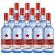 红星（RED STAR）【酒厂直发】北京红星二锅头 蓝瓶 绵柔8纯粮 清香型白酒 53度 500ML 12瓶