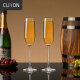 CLITON香槟杯 家用红酒杯高脚杯 水晶玻璃起泡酒葡萄酒杯酒具套装2支装CL-JB13
