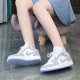 【潮】Nike Air Jordan 1 low 耐克女鞋aj1低帮水洗丹宁休闲板鞋运动篮球鞋 DC0774-105（灰白） 37.5