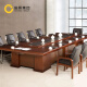 国景（GOKENG）会议桌长桌4.8米会议室办公桌培训桌洽谈桌办公家具