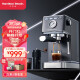 汉美驰（Hamilton Beach）百年品牌家用咖啡机意式半自动15bar高压萃取蒸汽打奶泡 CM12101星际灰