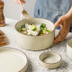 INSCRIPTION 北欧简约米饭碗 家用特色餐厅陶瓷餐具 7.5英寸汤碗-沙滩白