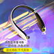 浦乐飞（PLUFY） 运动蓝牙耳机5.0重低音无线音乐跑步颈挂挂脖式双入耳适用于苹果华为小米手机 升级白色蓝牙插卡版