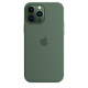 Apple 苹果13Pro原装手机壳硅胶壳MagSafe保护壳磁吸保护套液态硅胶纯色 桉叶绿色【新色】 适用于iPhone 13 pro