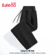 班尼路（Baleno）休闲裤男秋季雪尼尔重磅直筒男士长裤潮流日系显瘦咖色青少年裤子