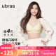 ubras【虞书欣同款】钻石纱软支撑小花瓣文胸聚拢性感女士内衣女胸罩 背勾-奶酪黄M