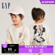 Gap【黛丝】女幼童秋季2023新款宽松卫衣785853儿童装上衣 米色 110cm(4岁) 偏小选大一码