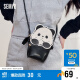 森马（Semir）斜挎包可爱熊猫单肩包精致小巧手机包女包105324153005