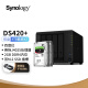 群晖（Synology）DS420+搭配2块希捷(Seagate) 4TB酷狼IronWolf ST4000VN006硬盘 套装