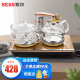 新功（SEKO） 自动上水电热水壶茶台烧水壶一体泡茶专用茶具套装电水壶玻璃电茶炉嵌入式泡茶炉F92/F99 F99 37*23cm