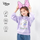 迪士尼 Disney 童装儿童女童加绒卫衣艾爱莎公主长袖圆领上衣中大童休闲套头衣服 2022冬季 DB241EE09 紫 130