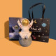 凝时光61六一儿童节礼物宇航员蓝牙音响送男生男孩音箱摆件创意礼物 白金色太空人-Moon-礼盒装