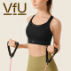 VFU运动内衣女高强度无胸垫文胸高强度运动背心  黑色 L