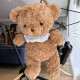 捉趣（ZHUOQU）小熊玩偶兔子毛绒玩具安抚床上抱枕泰迪公仔布娃娃睡觉抱生女孩子 棕色小熊--比尔 40cm