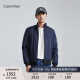 Calvin Klein  Jeans23秋冬新款男士简约字母印花休闲立领棉服外套ZM02658 CHW-藏青色 M