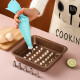 拜杰烘焙工具不锈钢裱花嘴6粒家用裱花袋套装可反复使用宝宝辅食模具