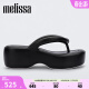 Melissa（梅丽莎）【赵露思同款】新款Free系列时尚简约可爱女士面包拖鞋33772 黑色 37