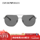 阿玛尼（Emporio Armani）同款开车眼镜飞行员偏光太阳镜驾驶墨镜 0EA2099D 300381偏光深灰色