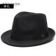 伊蒂格世品牌轻奢男士礼帽2023冬季新款英伦风羊毛呢加厚保暖帽子 黑色 L均码（54-58cm）