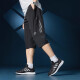 阿迪达斯 （adidas） 运动裤男裤夏季跑步训练裤子透气舒适休闲裤宽松中长裤七分裤 BK0982黑色 M