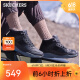斯凯奇（Skechers）男靴运动高帮休闲靴冬季加绒保暖棉鞋工装马丁靴雪地靴66199 黑色/BLK 40