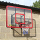 快乐小蓝球 挂墙壁式成人家用儿童篮板篮框户外升降标准篮板钢化玻璃篮球架 008实心圈+弹簧