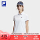 FILA 斐乐女子针织短袖POLO衫2024夏季网球运动透气T恤上衣