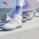 安踏（ANTA）夏季气垫跑鞋女鞋运动鞋全掌气垫休闲鞋跑步鞋官网 象牙白/氧气蓝-5 35.5码
