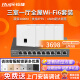 锐捷（Ruijie）无线ap面板套装WiFi6千兆3000M RG-EAP162(E)全屋wifi 8口千兆一体机+WIFI6面板AP*4