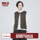 无印良品MUJI 女式 轻量羽绒便携式背心女款马甲马夹秋冬保暖外搭羽绒内胆 深棕色 M(160/84A)