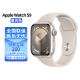 APPLEApple/苹果 Watch Series 9 智能手表2023新款iWatch s9运动健康手表GPS蜂窝男女通用 铝金属表壳 星光色 铝金属 41mm GPS版