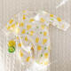 迪尼豆豆 0-3个月婴儿秋装新生婴儿儿连体衣贴身宝宝哈衣纯棉衣服 黄小鸡~新生连体衣 新生儿（50-59cm）
