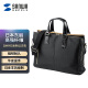 SANWA SUPPLY日本制电脑包手提包 通勤商务公文包 大容量单肩包 潮流男包 黑色 13-14英寸
