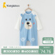 童泰四季18月-6岁婴儿男女套头连体衣TS33J324 蓝色 100cm