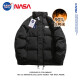Colombass NASA潮牌羽绒服男冬季新款短款男士加厚保暖宽松冬装外套 黑色(升级款) 2XL/185(建议145-165斤)
