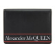 亚历山大麦昆（Alexander McQueen）AMQ 男士黑色牛皮名片夹 625525 1SJ0B 1092