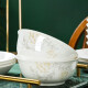 红牡丹 面碗套装家用汤碗陶瓷6英寸泡面碗微波炉餐具大碗拉面碗 一季花开6英寸面碗4个 6英寸