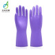 东亚手套轻便加绒保暖加厚耐磨家务清洁厨房洗碗洗衣服防水耐用型 2双-加绒保暖-紫 L码