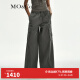 MO&Co.Reebok联名系列2024夏新品【凉感】工装裤休闲裤MBD2PAT025 岩灰色 XS/155