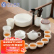 苏氏陶瓷（SUSHI CERAMICS）羊脂玉白瓷功夫茶具套装德化中国白三才盖碗泡茶壶茶洗大套礼盒装
