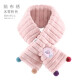 迪士尼儿童围巾冬韩版保暖毛绒防风女童公主幼儿宝宝围脖套 B款粉色81001 3岁以上
