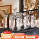 格娜斯钢化玻璃杯套装家用水杯带把泡茶杯耐高温家庭喝水杯子高颜值水具