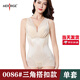 美人计（MERRIGE）塑身衣连体收腹内衣产后收腹瘦束腰燃美体塑形提臀0086开裆收副乳 0086#肤色三角搭扣_单套体验装 XL码(110-125斤)