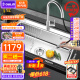 欧琳 OULIN 厨房水槽单槽 不锈钢水槽洗菜盆单槽OLJD616-A