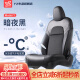YZ适用于新款特斯拉座椅通风坐垫ModelY/3汽车夏季吹风制冷丫配件 ModelY全包围坐垫-主驾驶单个-黑