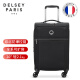 DELSEY戴乐世行李箱可扩容软箱大容量拉杆箱线下同款 2256黑色20英寸